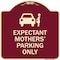 Signmission Expectant Mothers Parking W/ Graphic Heavy-Gauge Aluminum Sign, 18" L, 18" H, BU-1818-24028 A-DES-BU-1818-24028 - alternate 1